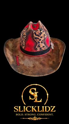 Slicklidz "The Redline Renegade" unisex Cowboy Hat