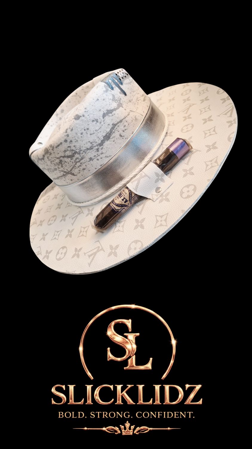 Slicklidz Custom "Silver Mirage" Fedora