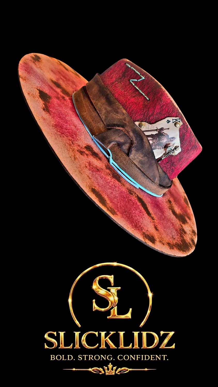 Slicklidz Custom "Ruby Reign" Fedora
