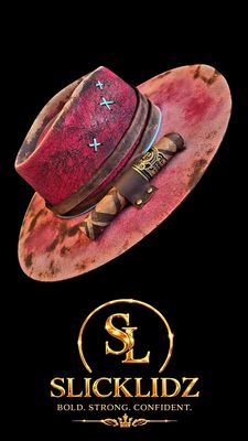 Slicklidz Custom "Ruby Reign" Fedora