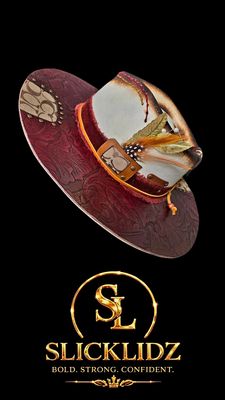 Slicklidz Custom "Rosewood Legacy" Fedora Size 59cm only One-of-a-kind and will only make this one