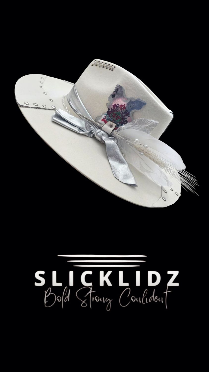 Slicklidz Custom "Ivory Royale" Fedora