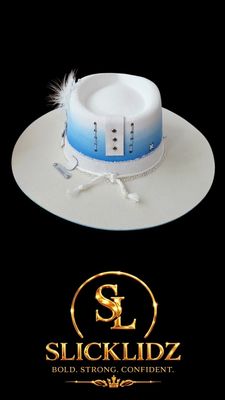Slicklidz Custom "Blue Ice Royale" Fedora
