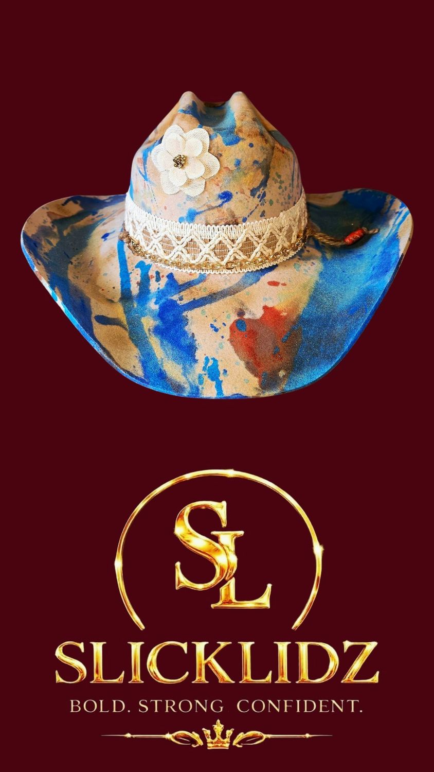 Slicklidz "Azure Reign" Cowboy Hat