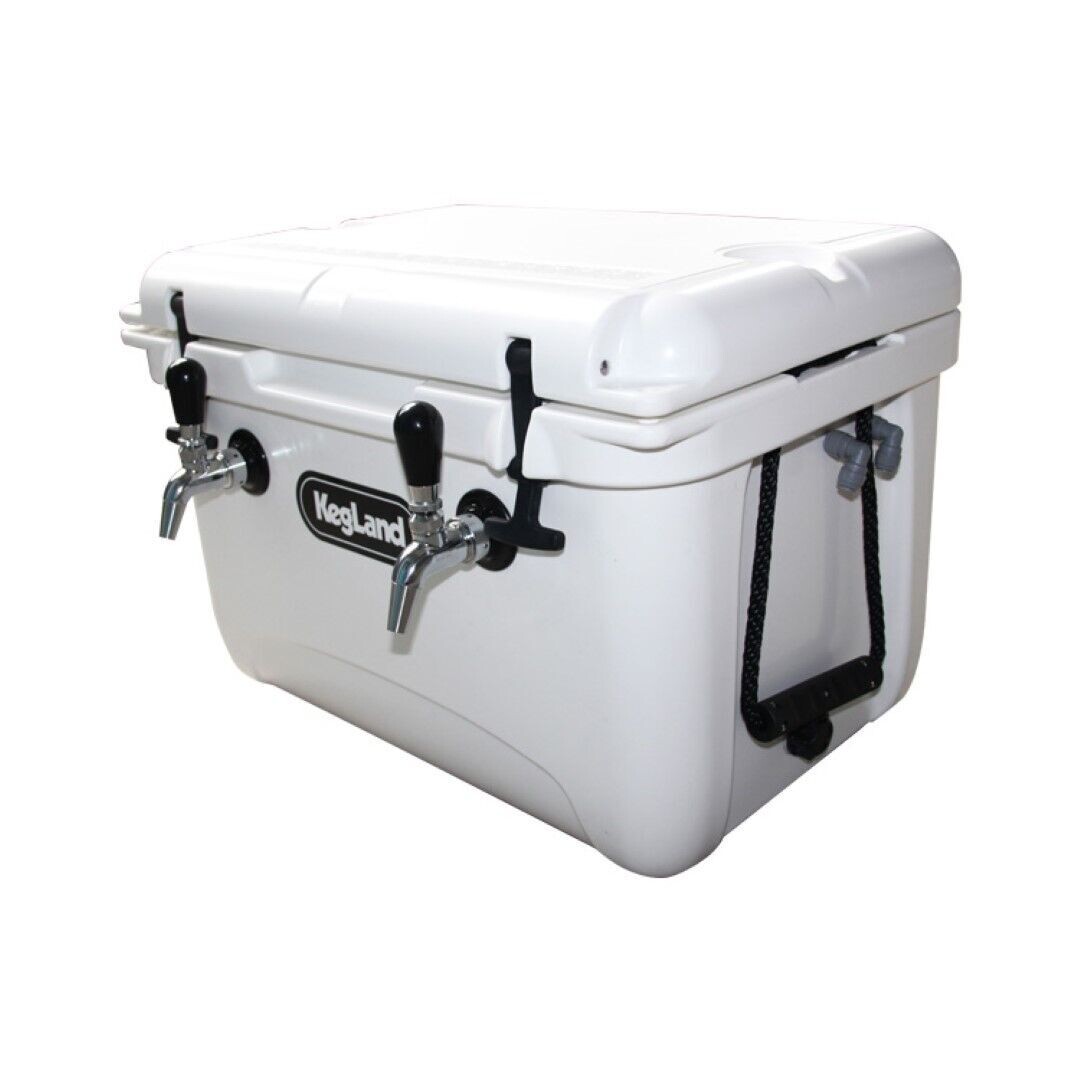 Dual Tap Cooler Jockey Box - With Aluminium Chiller Plate