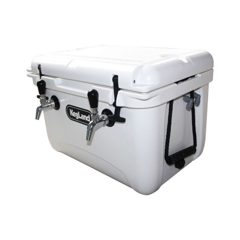 Dual Tap Cooler Jockey Box - With Aluminium Chiller Plate