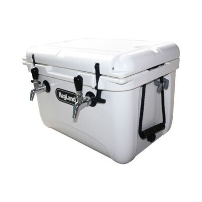Dual Tap Cooler Jockey Box - With Aluminium Chiller Plate
