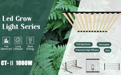 Samsung LM301H/301B 1000w Folded Bar Full Spectrum Dimmable 660nm Indoor Plant LED Grow light