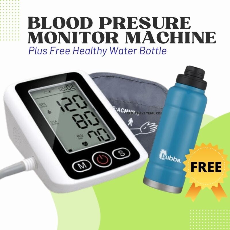 ELECTRONIC BLOOD PRESSURE MONITOR PLUS FREE HEALTH WATER BOTTLE