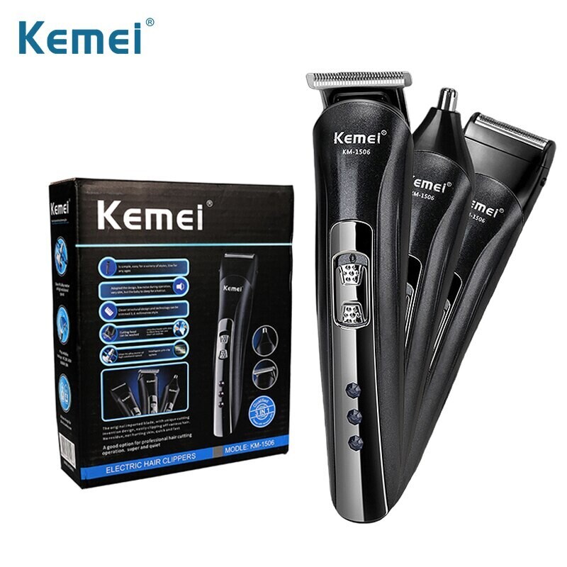 Kemai 3 IN 1 Multi Function Rechargeable Clipper