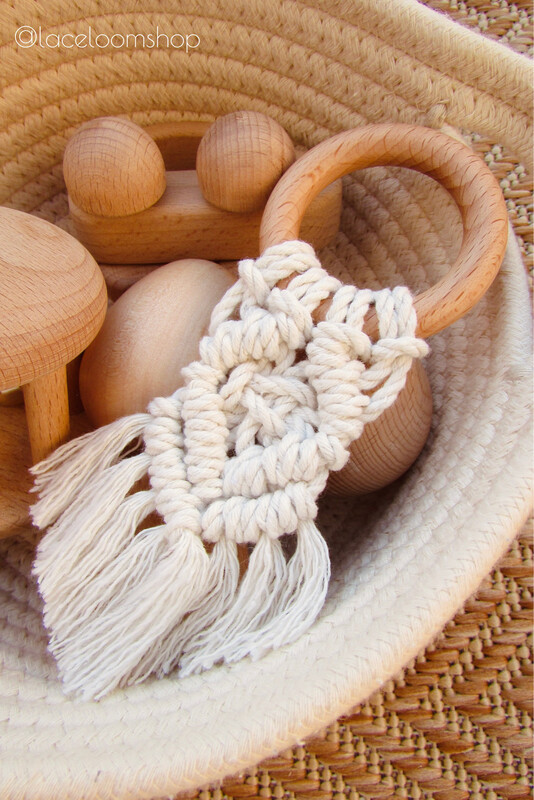 lace + loom Macrame Baby Teether