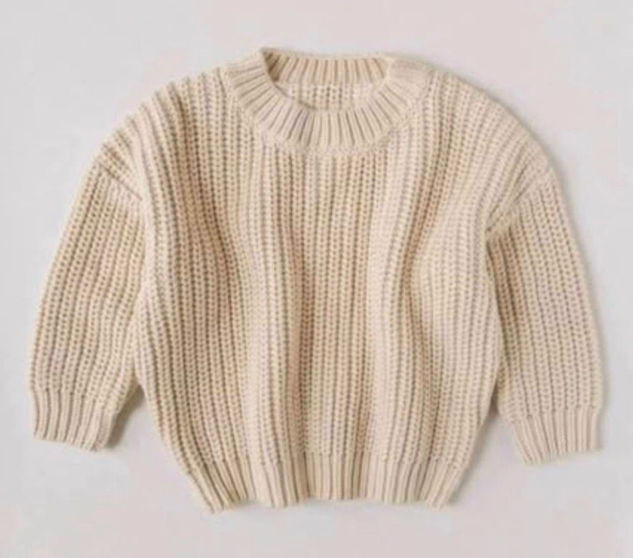 Personalized Baby Name Pullover Sweater Cream