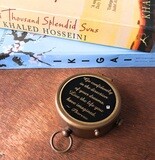 Brass Compass Thoreau Poem :- Personalized Gift