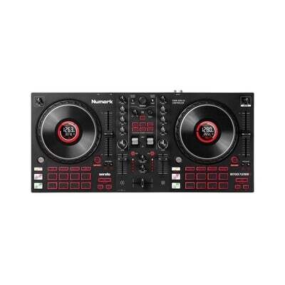 Numark Mixtrack Platinum FX 4-Deck Advanced DJ Controller, Jog Wheel Displays &amp; Effects Paddles