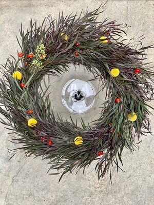 Wreath with Agonis for a dramatic look!