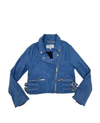 Jacky Luxury Fake suede jacket blauw