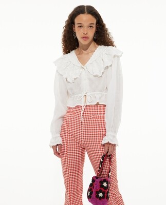 Les Coyotes de Paris Romantic meisjes blouse ecru Les Coyotes de Paris Romantic meisjes blouse ecru