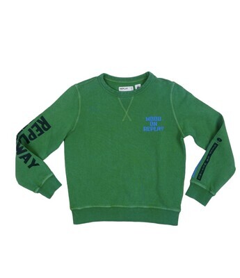 Replay jongens sweater SB2026 groen Replay jongens sweater SB2026 groen