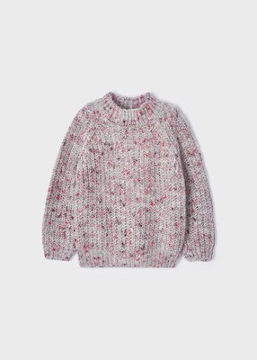Mayoral trui 4307 sweater roze/grijs Mayoral trui 4307 sweater roze/grijs
