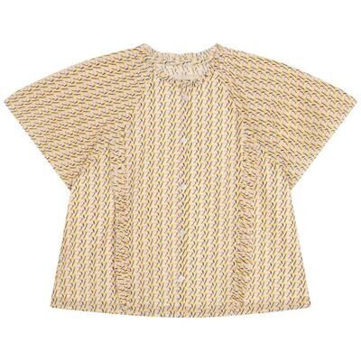 Zadig et Voltaire meisjes Blouse X15392 geel/groen Zadig et Voltaire meisjes Blouse X15392 geel/groen