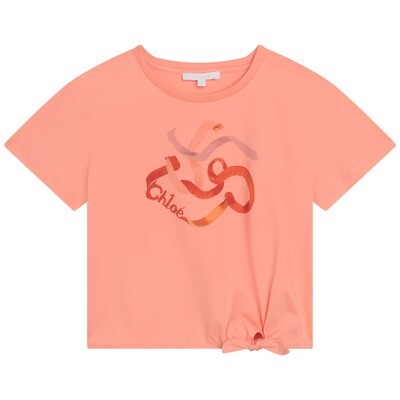 Chloe meisjes T-shirt C15E02 abricot Chloe meisjes T-shirt C15E02 abricot