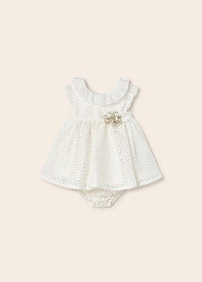 Mayoral baby meisjes Jurk 1812 ecru Mayoral baby meisjes Jurk 1812 ecru