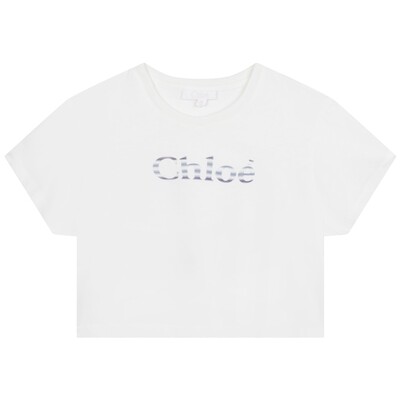 Chloe meisjes T-shirt C15E07 wit