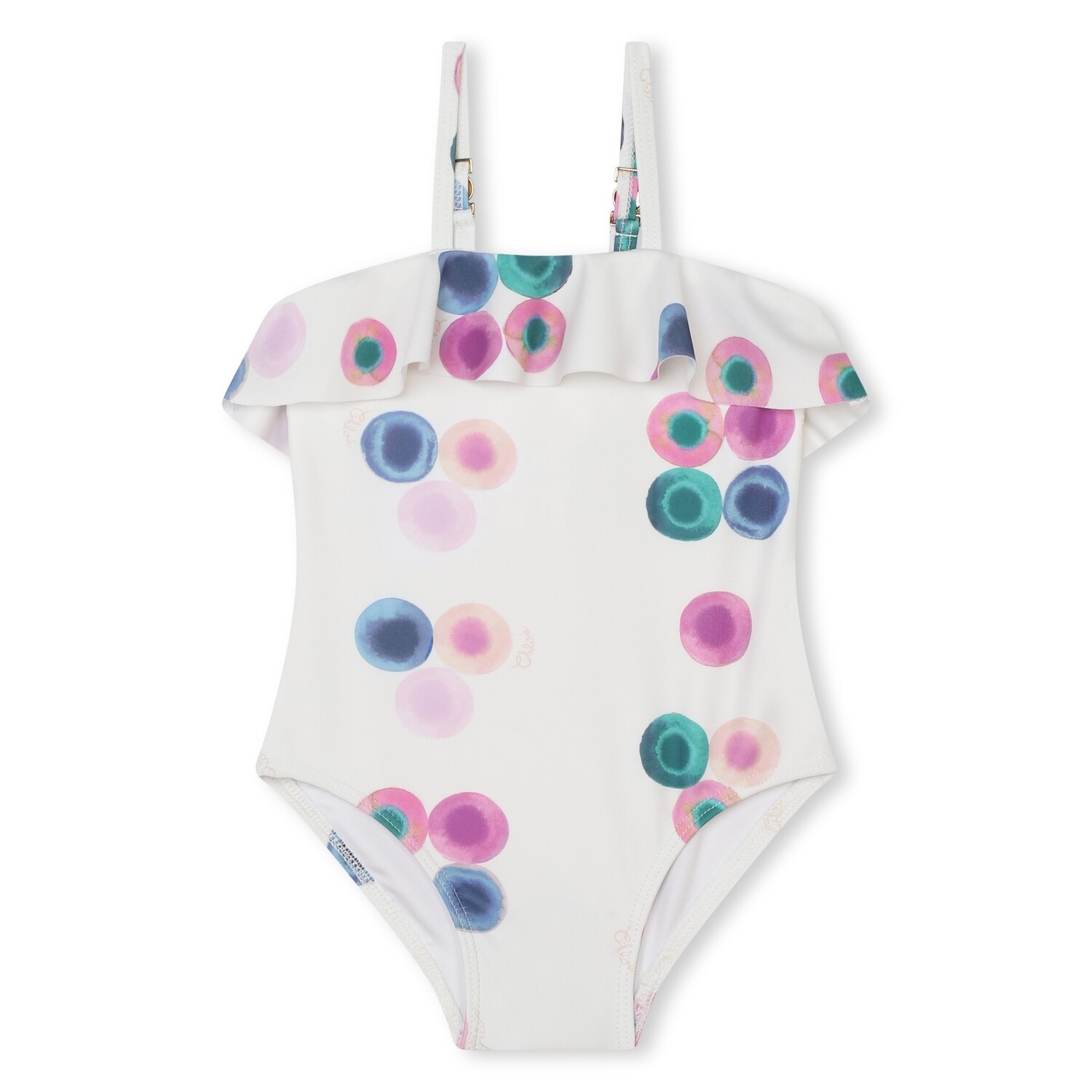 Chloe badpak C20034 wit/fuchsia