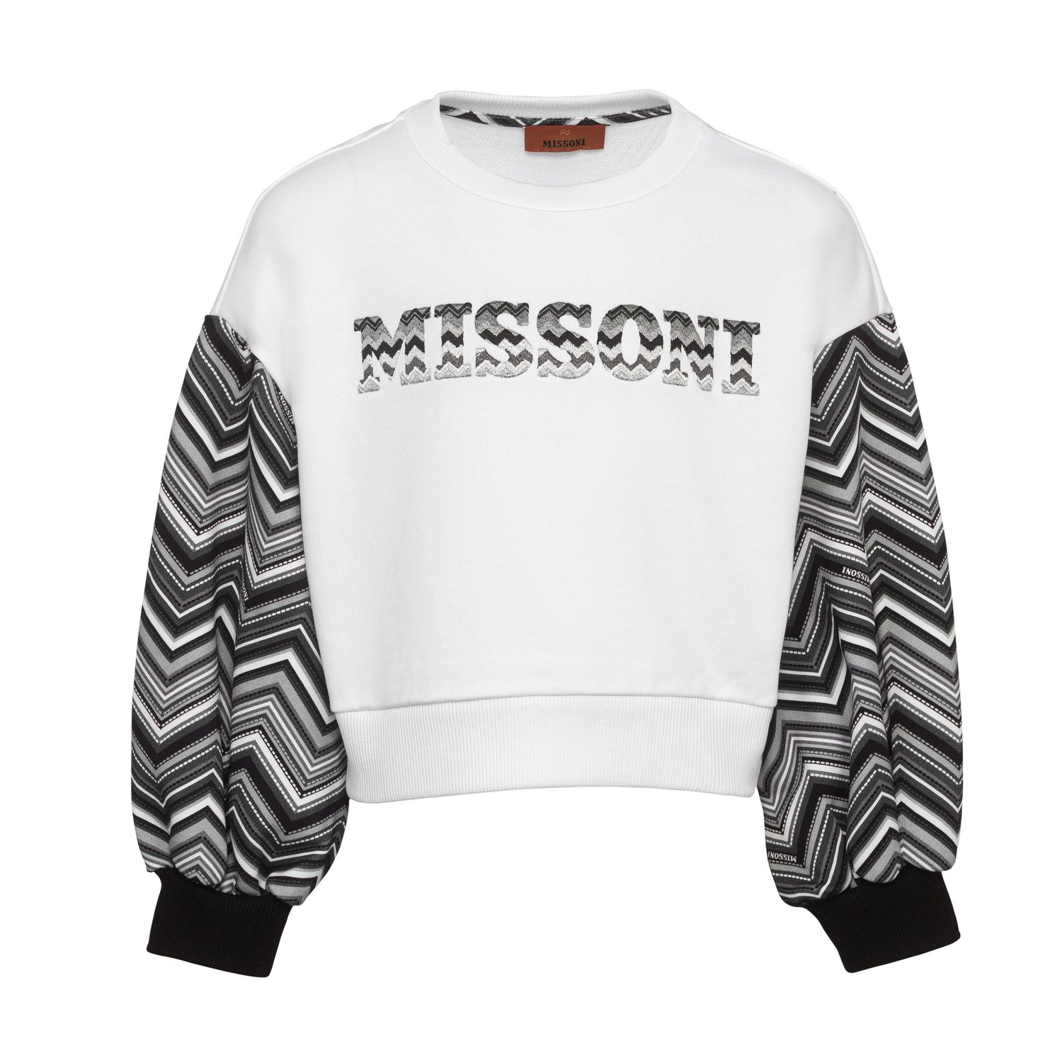 Missoni sweater MV4A10 zwart/wit