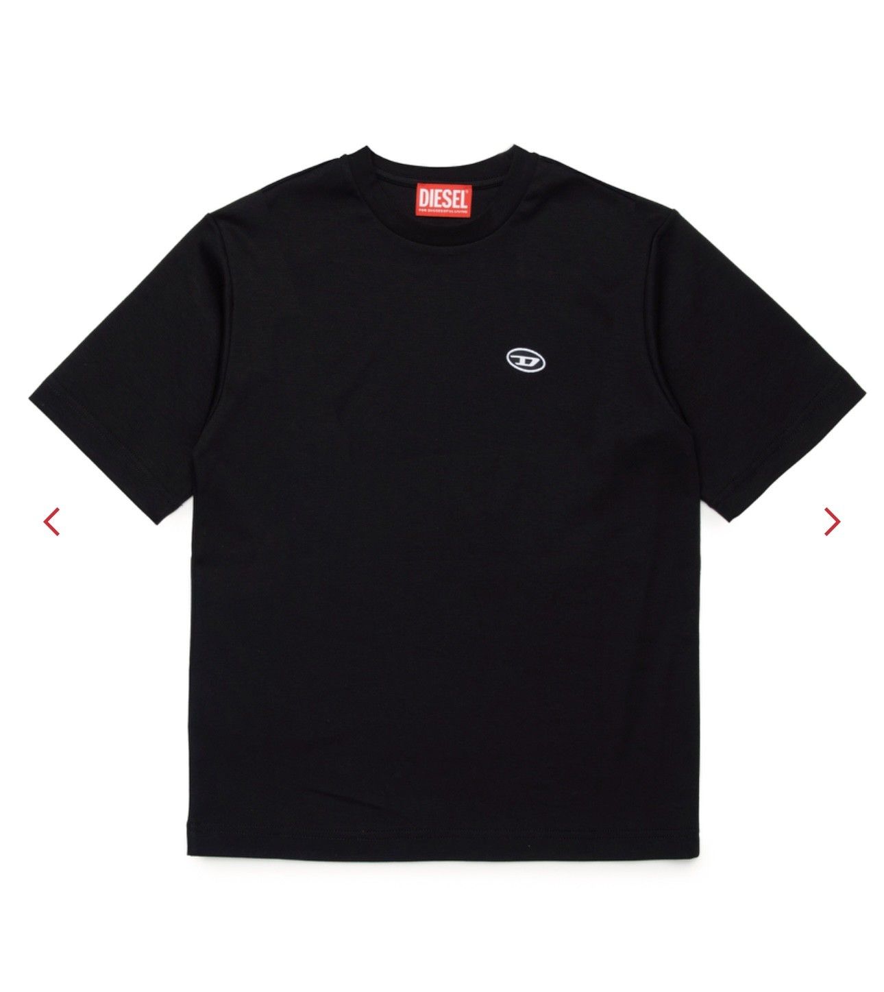 Diesel t-shirt TJUSTDOVALPJ zwart