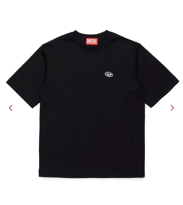 Diesel t-shirt TJUSTDOVALPJ zwart Diesel t-shirt TJUSTDOVALPJ zwart