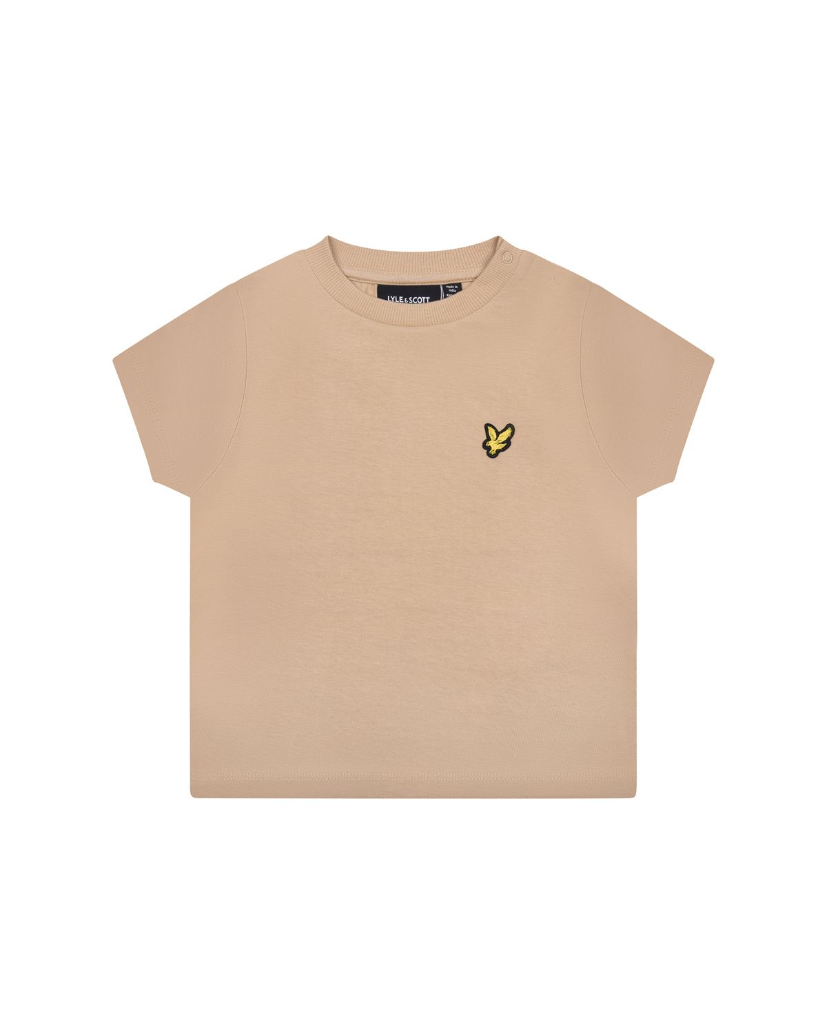 Lyle en Scott baby SS plain shirts zand