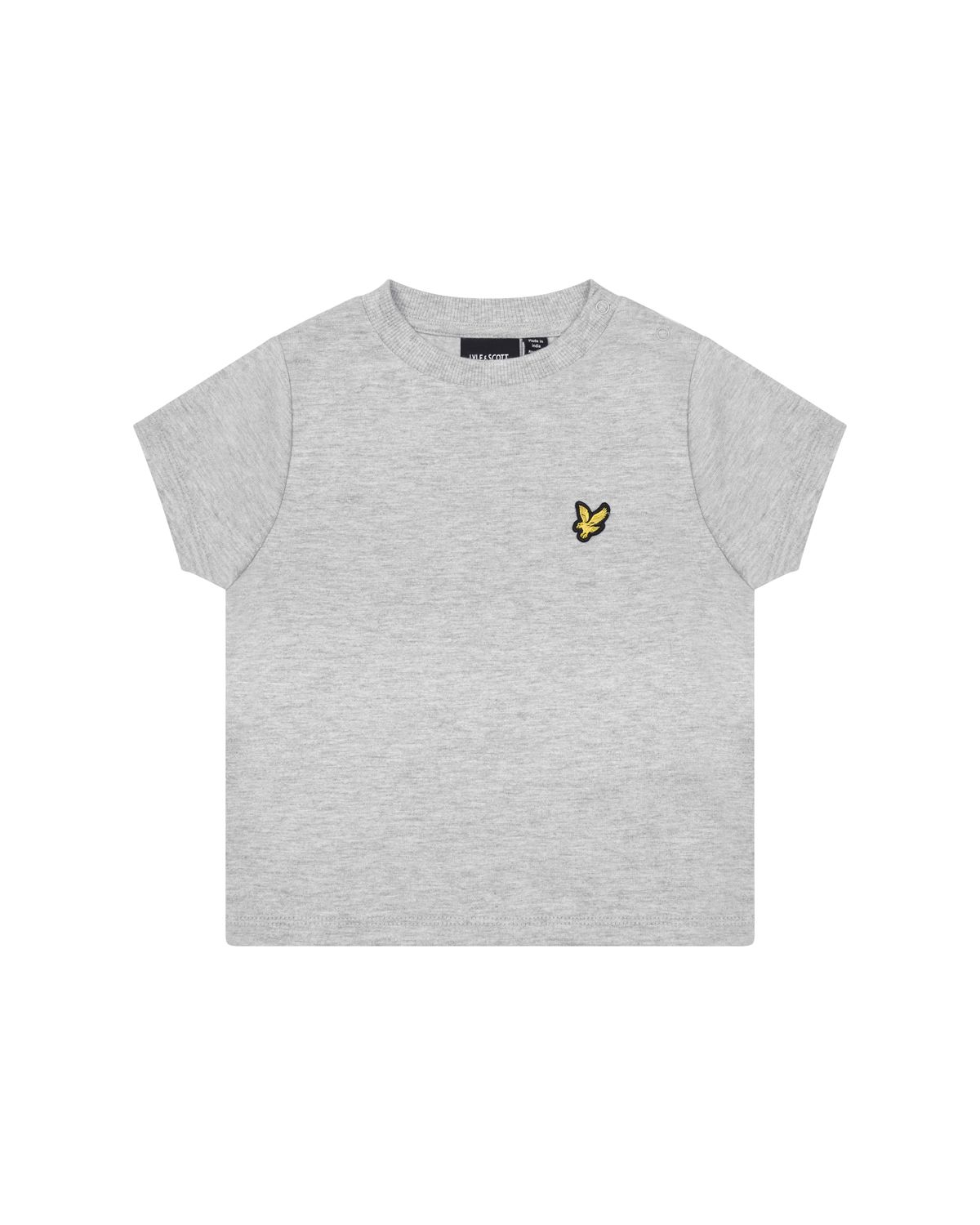 Lyle en Scott baby SS plain shirts grijs
