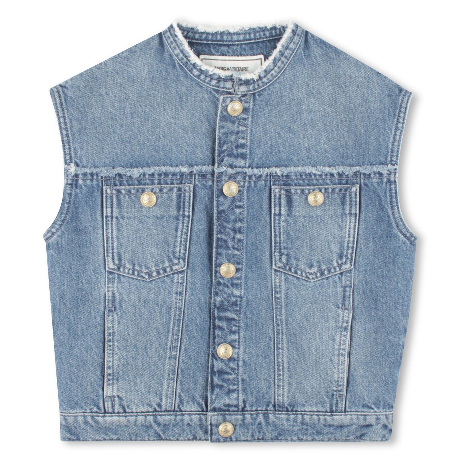 Zadig et Voltaire Gilet X60359 jeans licht