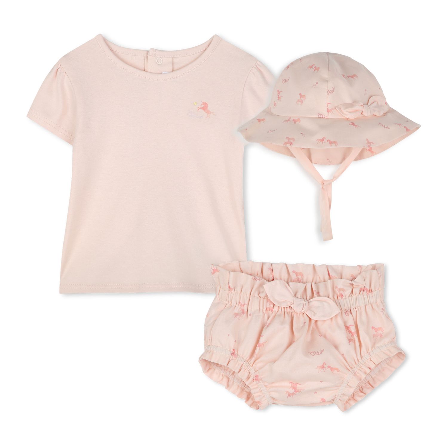 Chloe Set 3 delig C20404 roze