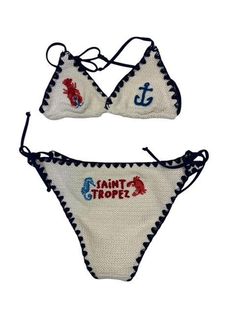 Saint Barth Bikini Holly crochet ecru