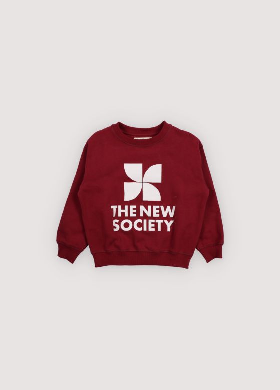 The New Society TNS logo Sweatshirt Bordeauxrood