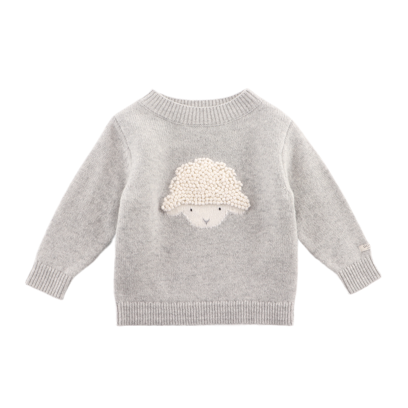 Donsje Trui Denn Wool lammy grijs