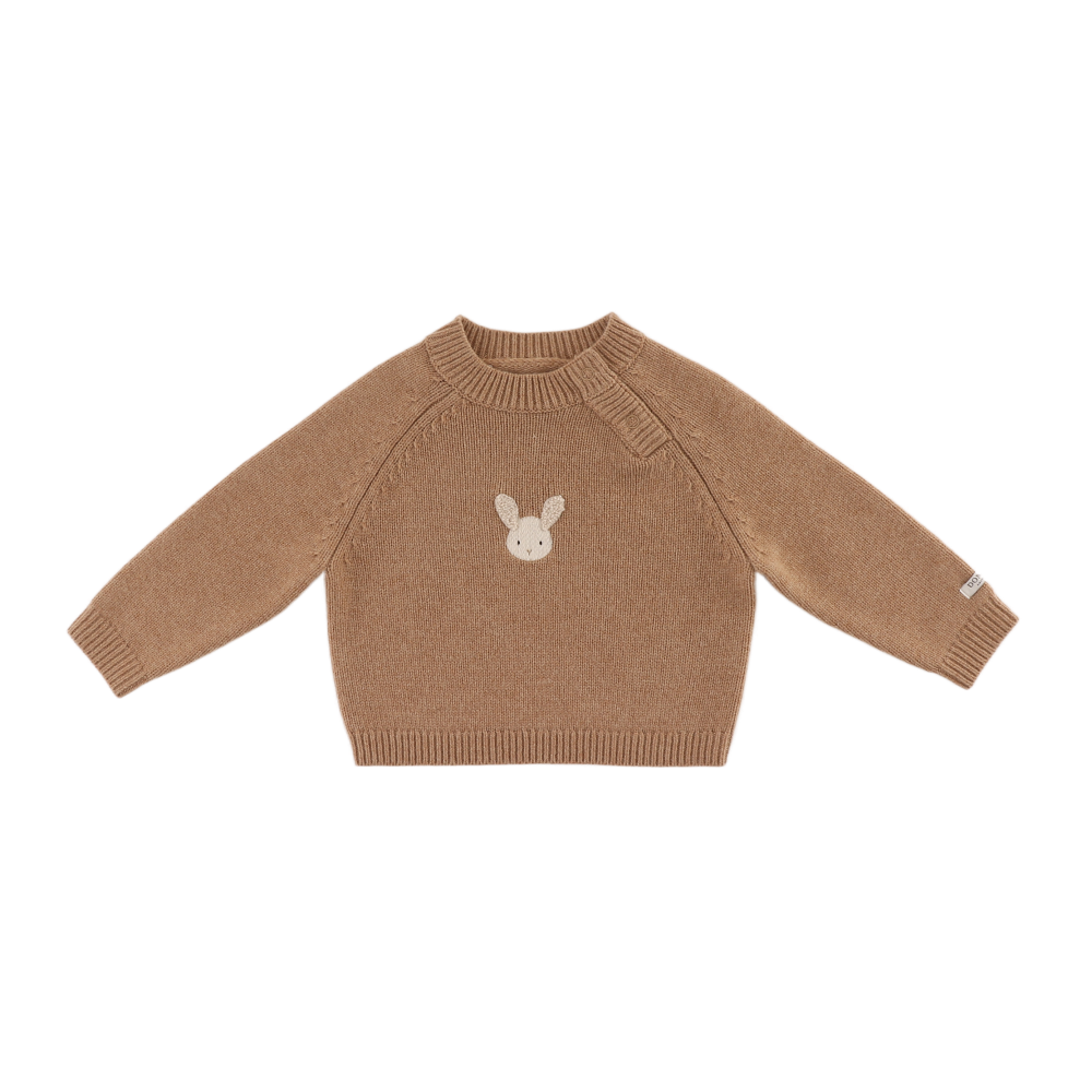 Donsje Trui Sibbe merino wool bruin