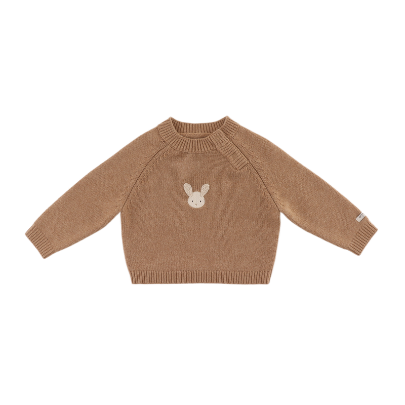 Donsje Trui Sibbe merino wool bruin