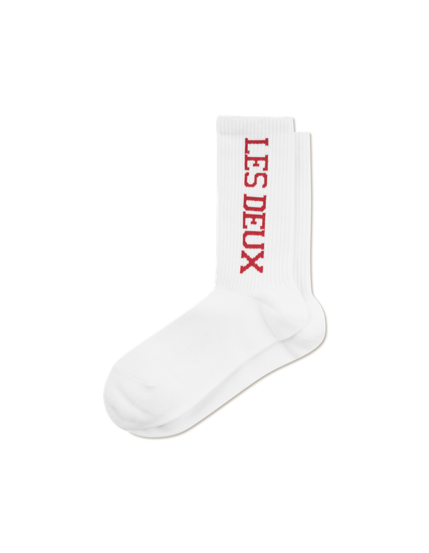 Les Deux Rib socks wit