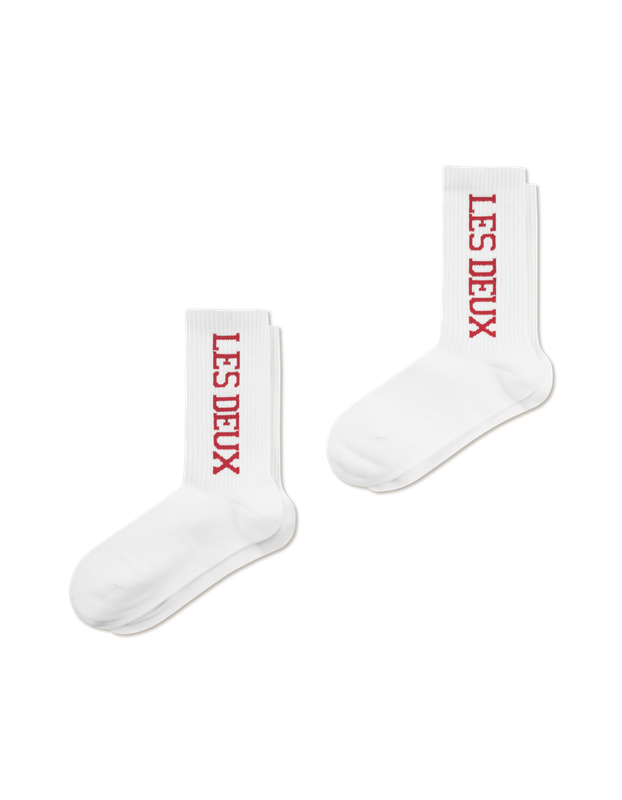 Les Deux Rib socks wit