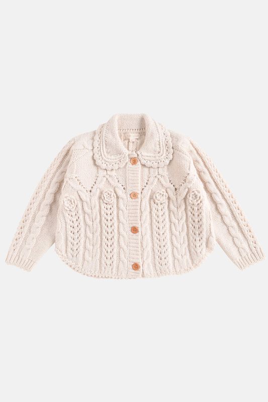 Louise Micha Khellana Cape ecru