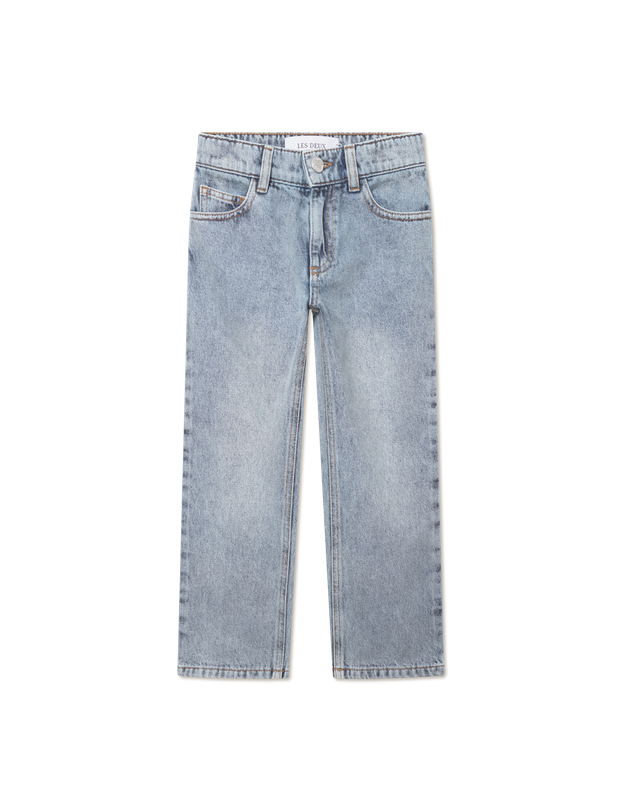 Les Deux Rider washed denim jeans donker