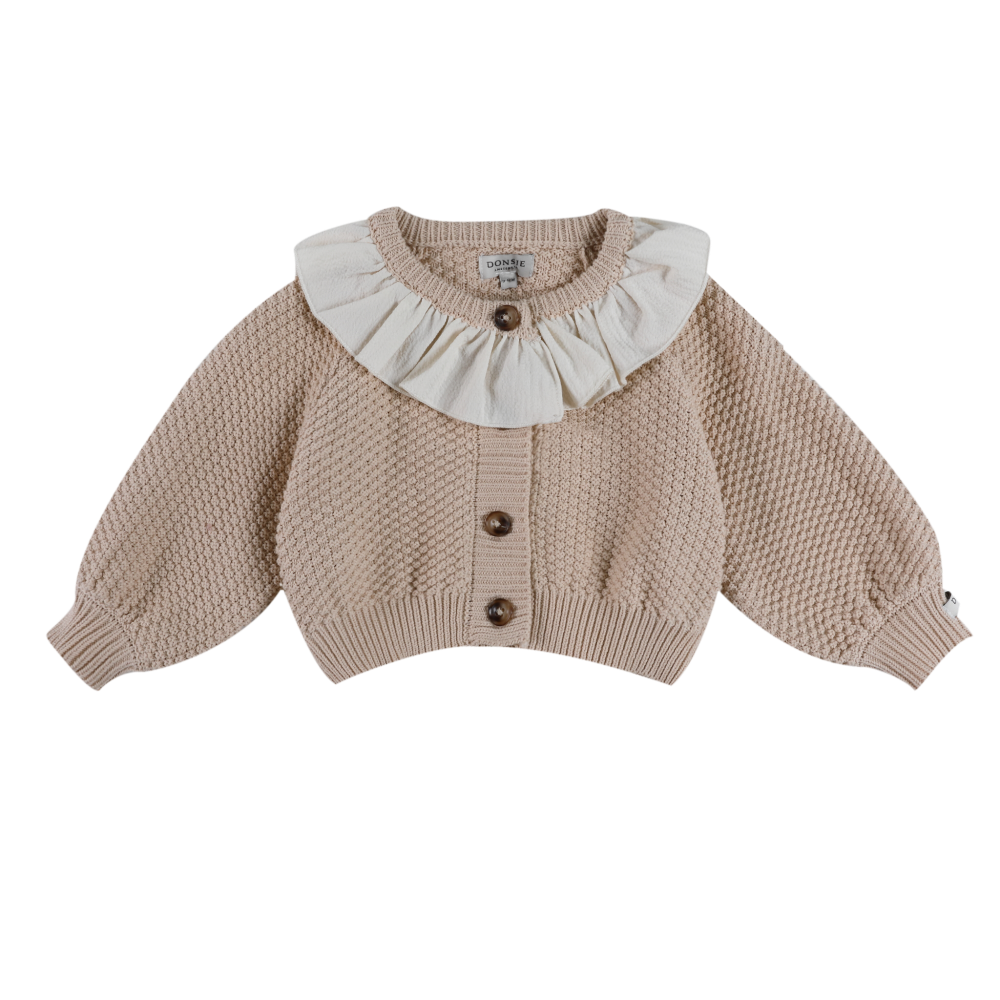 Donsje Veerte Cardigan zand