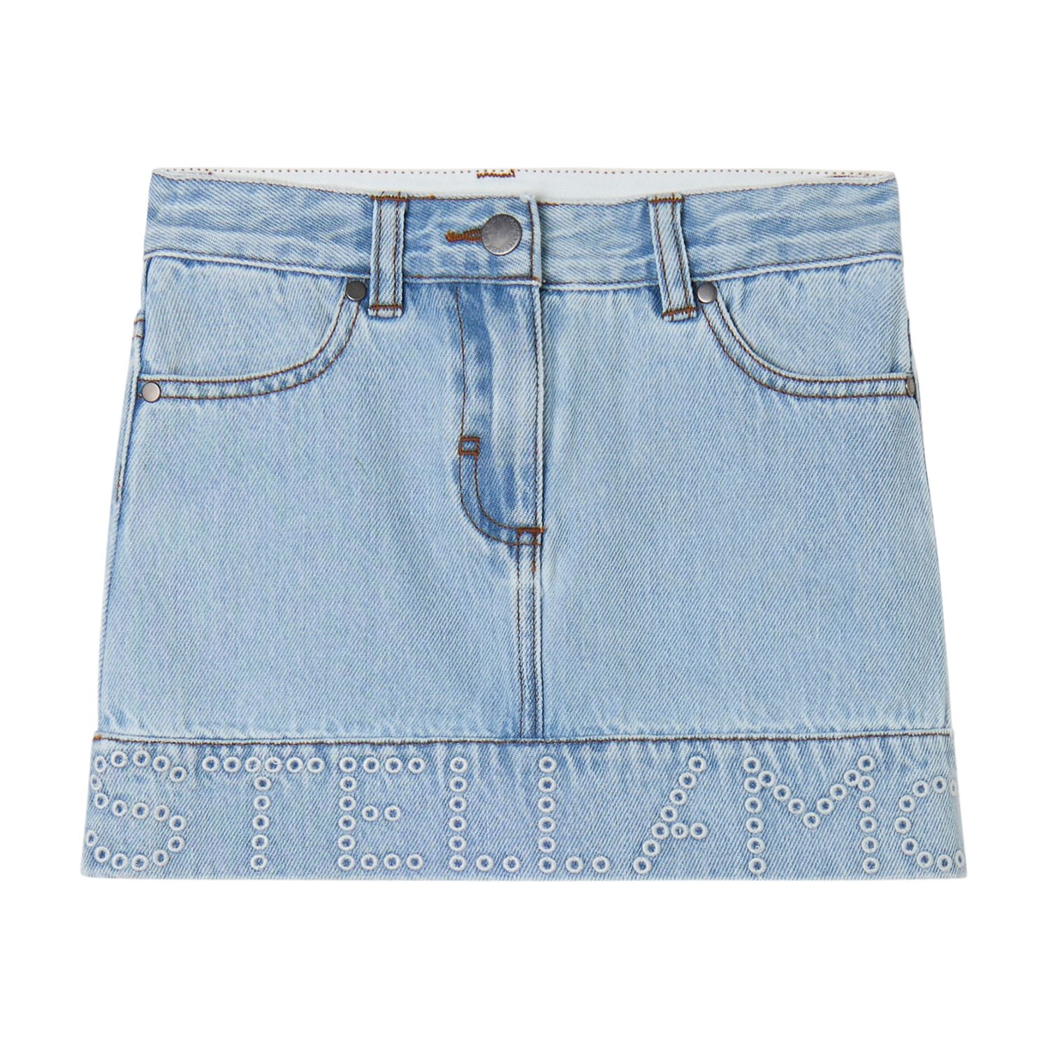 Stella McCartney TY7A51 jeansrok licht