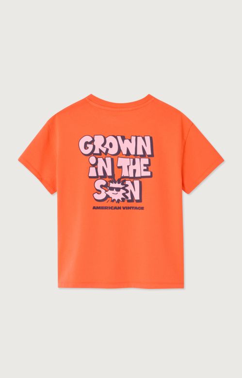 American Vintage Fizvalley km shirt oranje