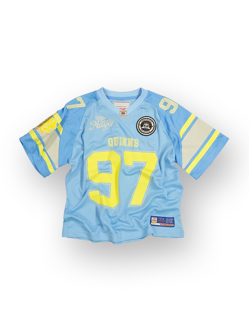 Quinn's  T-shirt lblauw/geel