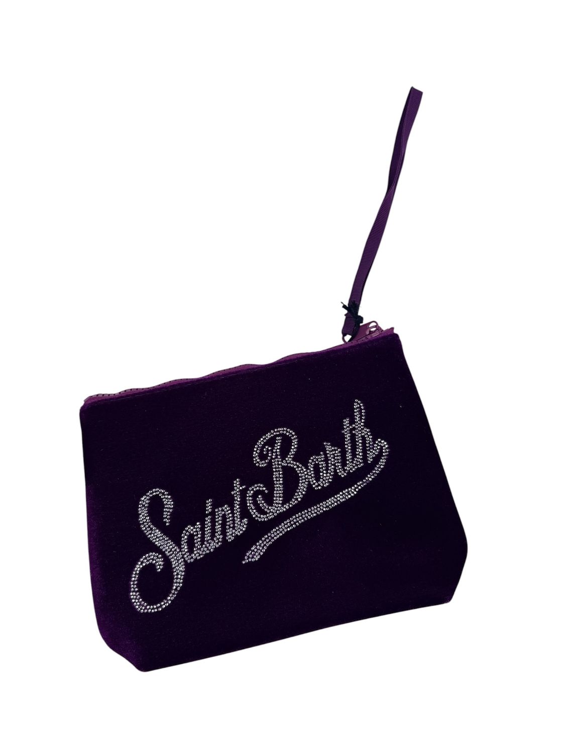 Saint Barth tasje Aline velvet fuchsia
