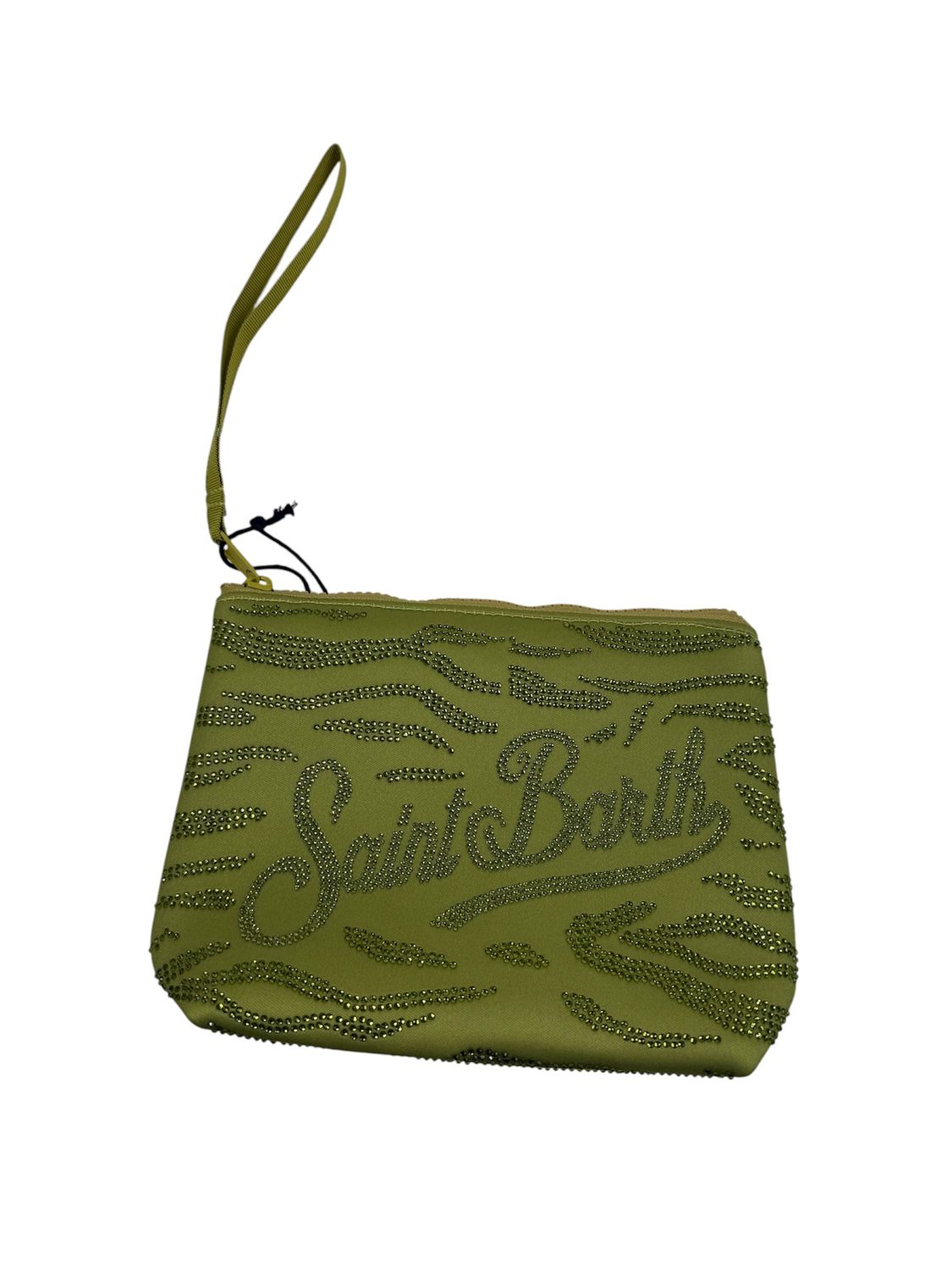 Saint Barth tasje Aline strass groen